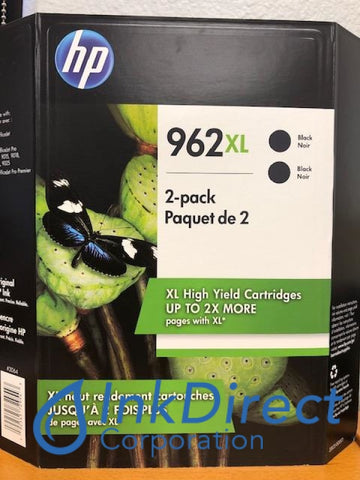 HP 3JB35AN HP 962XL Twin Pack Ink Jet Cartridge Black ( 2 x 3JA03AN ) Ink Jet Cartridge , HP   - All-in-One  OfficeJet Pro 9010,  9012,  9015,  9018,  9019,  9020,  9025