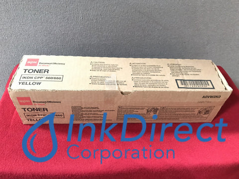 Genuine Ikon A0Vw2K0 Cpp 560/660 Toner Yellow