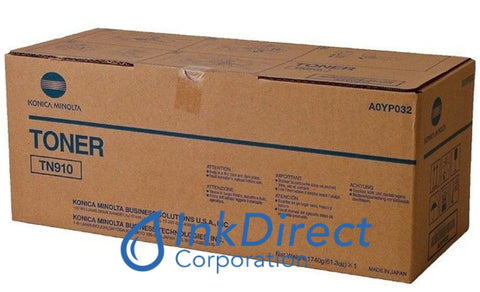 Genuine Konica Minolta 022J A0YP032 TN-910 TN910 - Standard Yield Toner Cartridge Black Toner Cartridge , Konica-Minolta - Multi Function BizHub Pro 920, 920P,