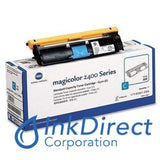 Genuine Konica Minolta 1710587003 1710587-003 Magicolor 2400 Standard Yield Toner Cartridge Cyan , Konica-Minolta - Multi Function MagiColor 2480MF, 2490MF, 2590MF,