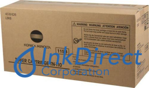 Genuine Konica Minolta 4518826 4518-826 Tn-110 Tn110 Toner Cartridge Black , Konica-Minolta - Fax Laser Fax 2900, 3900,
