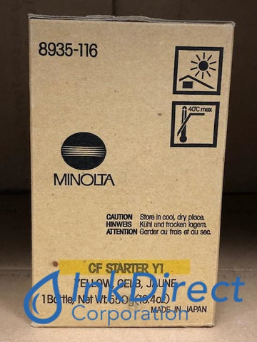 Genuine Konica Minolta 8935116 8935-116 Cf900 Developer / Starter Yellow Developer / Starter