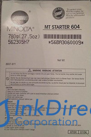 Genuine Konica Minolta 8937811 8937-811 Mt 604 Developer / Starter Black