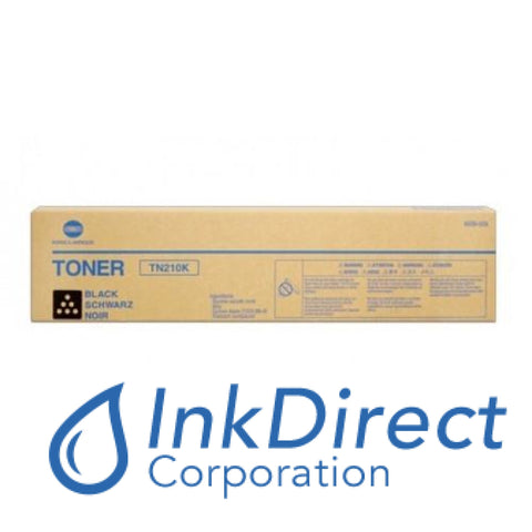 Genuine Konica Minolta 8938505 8938-505 Tn-210K Tn210K Toner Cartridge Black , Konica-Minolta - Multi Function BizHub C250, C250P, C252, C252P,