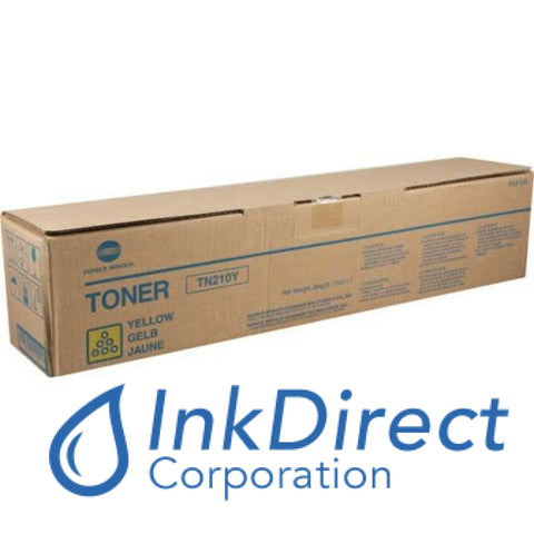 Genuine Konica Minolta 8938506 8938-506 Tn-210Y Tn210Y Toner Cartridge Yellow , Konica-Minolta - Multi Function BizHub C250, C250P, C252, C252P,