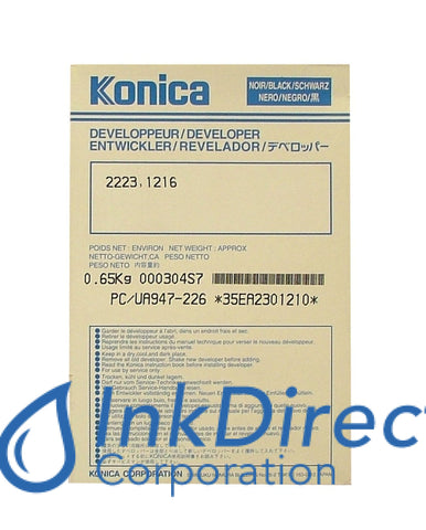 Genuine Konica Minolta 947226 947-226 Developer / Starter Black