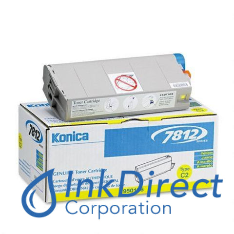 Genuine Konica Minolta 950186 950-186 High Yield Toner Cartridge Yellow