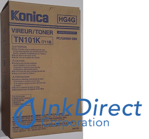 Genuine Konica Minolta 950280 950-280 Tn-101K Tn101K Toner Cartridge Black