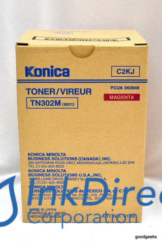 Genuine Konica Minolta 960848 960-848 Tn-302M Tn302M Toner Cartridge Magenta , Konica-Minolta - 9231, 9331, - Copier Color Copier 8020, 8031,