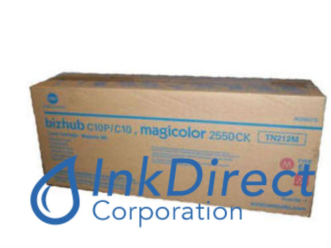 Genuine Konica Minolta A00W262 G5399 Tn-212M Tn212M Toner Cartridge Magenta , Konica-Minolta - Multi Function BizHub C10, C10X,