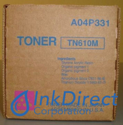 Genuine Konica Minolta A04P330 A04P331 Tn-610M Tn610M Toner Cartridge Magenta