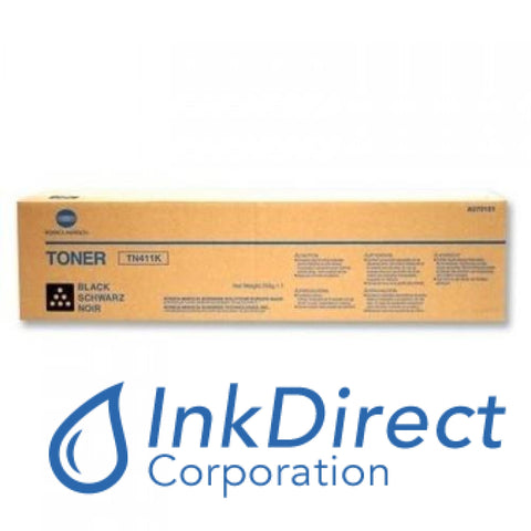 Genuine Konica Minolta A070131 A070151 Tn-411K Tn411K Toner Cartridge Black , Konica-Minolta - Multi Function BizHub C451,