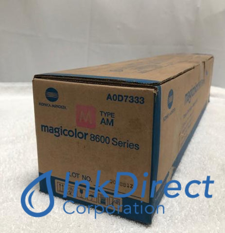 Genuine Konica Minolta A0D7333 A0D-7333 MagiColor 8600 Toner Cartridge Magenta 8650DN 8650HDN Toner Cartridge , Konica Minolta - Laser Printer MagiColor 8650DN, 8650HDN,