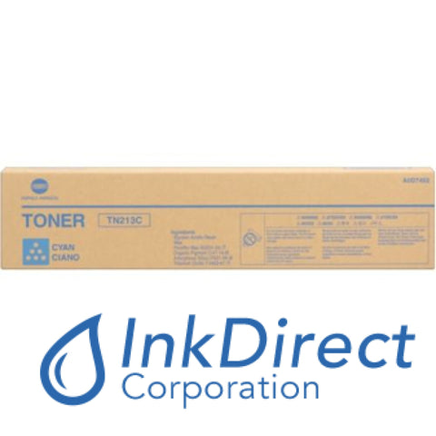 Genuine Konica Minolta A0D7432 A0D7-432 Tn-213C Tn213C Toner Cartridge Cyan