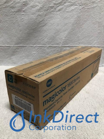 Genuine Konica Minolta A0V30GF Standard Yield Toner Cartridge Cyan MagiColor 1600 Toner Cartridge , Konica Minolta QMS - MagiColor 1600W, 1650EN, 1680MF, 1690MF,