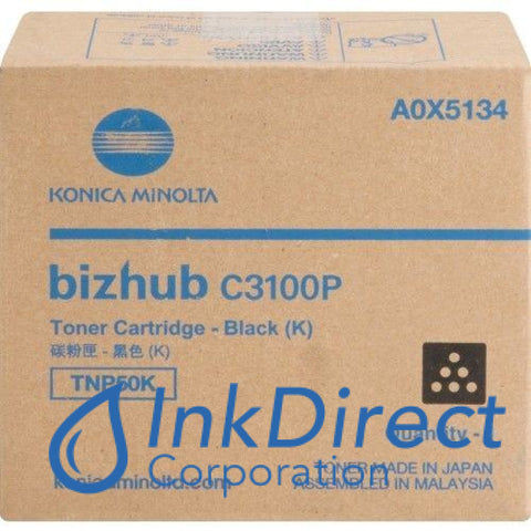 Genuine Konica Minolta A0X5134 Tnp50K Toner Cartridge Black
