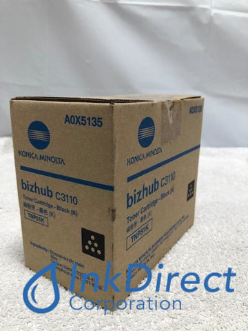 Genuine Konica Minolta A0X5135 TNP-51K TNP51K Toner Cartridge Black BizHub C3110 Toner Cartridge , Konica-Minolta - Multi Function BizHub C3110