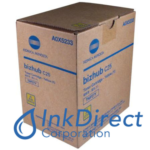 Genuine Konica Minolta A0X5233 Tnp-27Y Tnp27Y Toner Cartridge Yellow , Konica-Minolta - Multi Function BizHub C25,