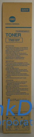Genuine Konica Minolta A0Ym230 020W Tn-510Y Tn510Y - Standard Yield Toner Cartridge Yellow