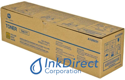 Genuine Konica Minolta A1U9231 A1U9251 TN-617Y TN617Y Toner Cartridge Yellow BizHub Press C70HC Toner Cartridge , Konica-Minolta - Multi Function BizHub Press C70HC,