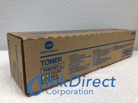 Genuine Konica Minolta A1U9232 TN616Y TN-616Y-L Standard Yield Toner Cartridge Yellow BizHub Press C6000 C7000 C7000P Toner Cartridge , Konica-Minolta - Multi Function BizHub Press C6000, C7000, C7000P