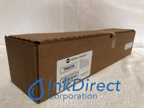 Genuine Konica Minolta A5E7130 TN-622K TN622K (Brown Box) Toner Cartridge Black BizHub Press C1085 C1100 Toner Cartridge , Konica Minolta - Multi Function BizHub Press C1085, C1100,