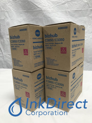 Genuine Konica Minolta A5X0330 TNP-48M TNP48M Toner Cartridge Magenta ( lot of 4 ) Toner Cartridge , Konica Minolta - Multi Function BizHub C3350, C3850,
