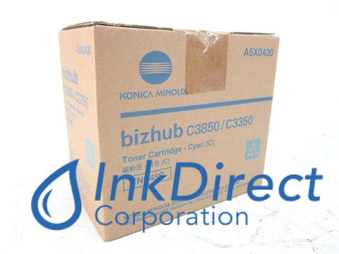 Genuine Konica Minolta A5X0430 Tn-P48C Tnp48C Toner Cartridge Cyan Multi Function  BizHub C3350,  C3850,