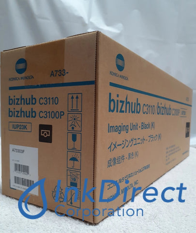 Genuine Konica Minolta A733O3F IUP-23K IUP23K Imaging Unit Black BizHub C3100P C3110 Image Unit , Konica Minolta   - Laser Printer  BizHub C3100P,   - Multi Function BizHub  C3110