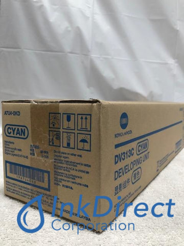 Genuine Konica Minolta A7U40KD A7U4-0KD DV313C DV313C Developer Unit Cyan Developer Unit , Konica Minolta   - Multi Function  BizHub 308,  368,  458,  558,  C258,  C308,  C368,  C458,  C558,  C658