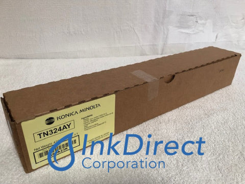 Genuine Konica Minolta A8DA23A TN-324AY TN324AY Toner Cartridge (Brown Box) Yellow Bizhub C258 C308 C368 Toner Cartridge , Konica Minolta   - Multi Function  BizHub C258,  C308,  C368