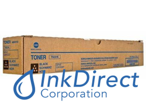 Genuine Konica Minolta A8K3130 Tn221K Tn-221K Toner Cartridge Black BizHub C227,  C287 , Konica Minolta   - Multi Function  BizHub C227,  C287,