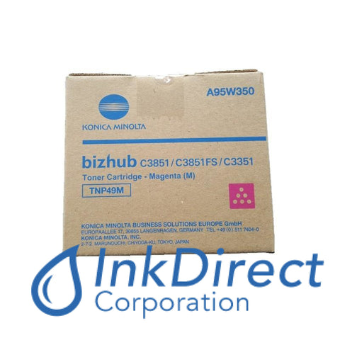 Genuine Konica Minolta A95W330 Tnp-49M Tnp49M Toner Cartridge Magenta , Konica Minolta   - Multi Function  BizHub C3351,  C3851FS
