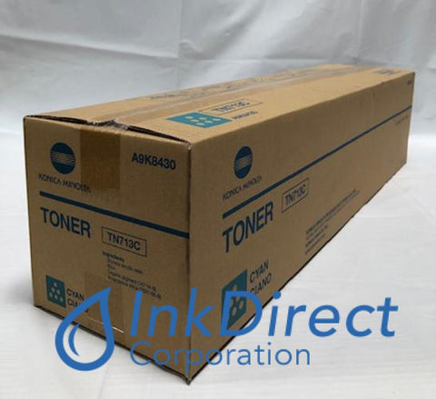 Genuine Konica Minolta A9K8430 TN-713C TN713C Toner Cartridge Cyan BizHub C659 C759 Toner Cartridge , Konica-Minolta - Multi Function BizHub C659, C759