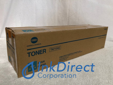 Genuine Konica Minolta A9K843A TN-713AC TN713AC (TN713C) Toner Cartridge Cyan BizHub C659 C759 Toner Cartridge , Konica-Minolta - Multi Function BizHub C659, C759,