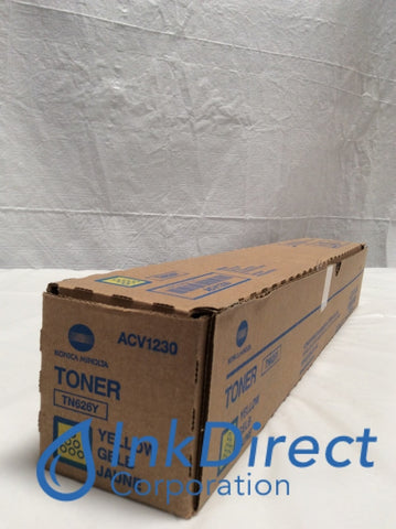 Genuine Konica Minolta ACV1230 TN-626Y TN626Y Toner Cartridge Yellow Bizhub C450i C550i C650i Toner Cartridge