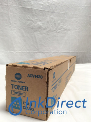 Genuine Konica Minolta ACV1430 TN-626C TN626C Toner Cartridge Cyan Bizhub C450i C550i C650i Toner Cartridge