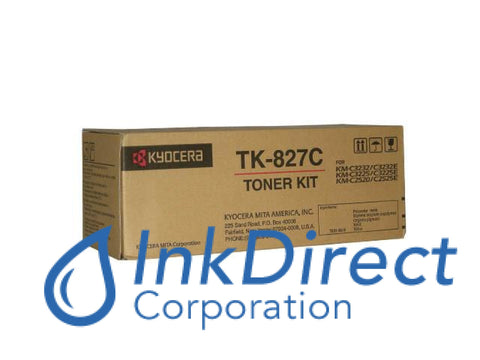 Genuine Kyocera Mita 1T02Fzcus0 Tk-827C Tk827C Toner Cartridge Cyan