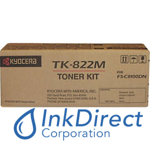 Genuine Kyocera Mita 1T02Hpbus0 Tk-822M Tk822M Toner Cartridge Magenta