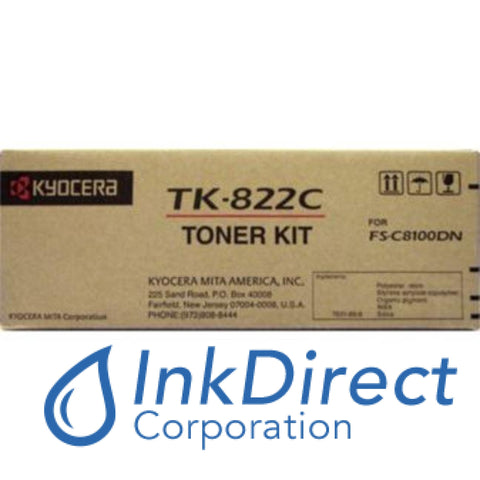 Genuine Kyocera Mita 1T02Hpcus0 Tk-822C Tk822C Toner Cartridge Cyan