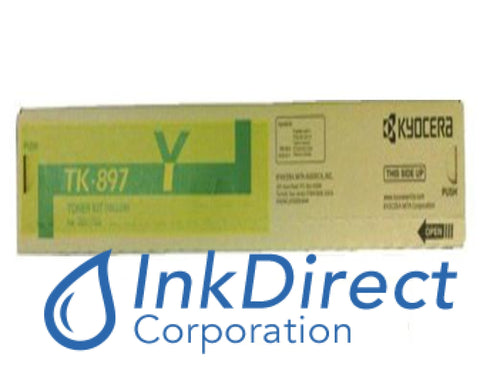 Genuine Kyocera Mita 1T02K0Aus0 Tk-897Y Tk897Y Toner Cartridge Yellow