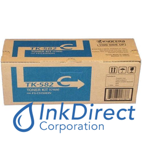 Genuine Kyocera Mita 1T02Ktcus0 Tk-582C Tk582C Toner Cartridge Cyan
