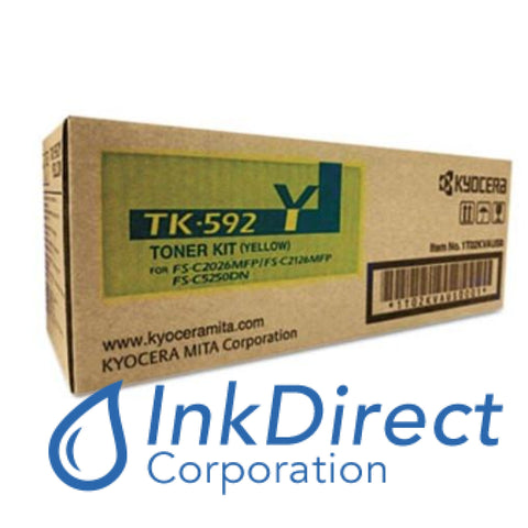 Genuine Kyocera Mita 1T02Kvaus0 Tk-592Y Tk592Y Toner Cartridge Yellow