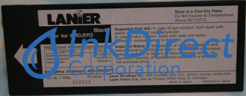 Genuine Lanier 1170135 117-0135 Toner Cartridge Black , Lanier - Copier 6110, 6112