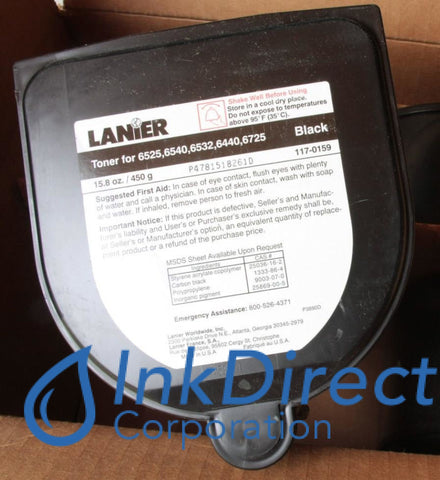 Genuine Lanier 1170159 - L 117-0159 - Toner Cartridge Black , Lanier - Copier 6526, - Copier-Analog 6440, 6525, 6532, 6540, 6725