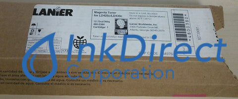 Genuine Lanier 4800380 480-0380 884976 Mp C3000A Toner Cartridge Magenta , Gestetner   - Multi Function  DSC 525,  530,  Lanier   - Digital Copier  LD 425C,   - Multi Function LD  430C,  Ricoh   - Multi Function  MP C2500,  C3000,  Savin   - Multi Function  C 3030