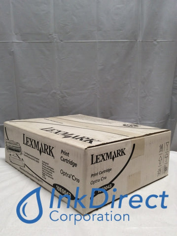 Genuine Lexmark 10E0043 Print Cartridge Black Optra C710 Print Cartridge , Lexmark - Laser Printer Optra C710, Ink Direct Corporation