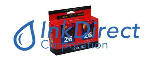 Genuine Lexmark 10N0139 Lex 26 Twin Pack Ink Jet Cartridge Color