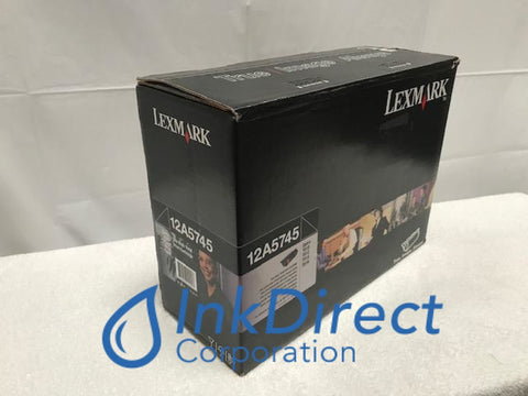 Genuine Lexmark 12A5745 Print Cartridge Black T610 T610N T612 T614 T614N T614N T614NL T616 T616N Print Cartridge , Lexmark - Laser Printer Optra T610, T610N, T612, T614, T614N, T614N, T614NL, T616, T616N, Ink Direct Corporation