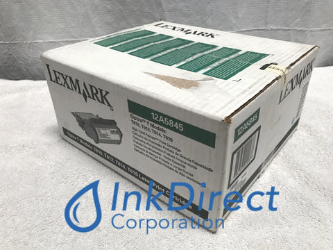 Genuine Lexmark 12A5845 Return Program Print Cartridge Black Optra T610 T610N T612 T612N T614 T614N T614NL T616 T616N Print Cartridge , Lexmark - Laser Printer Optra T610, T610N, T612, T612N, T614, T614N, T614NL, T616, T616N, Ink Direct Corporation